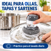 Cepillo Dosificador 3 en 1 para Ollas y Tapas