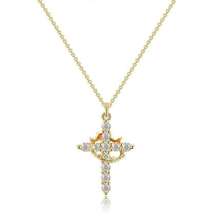 Collar cruz colgante giratorio
