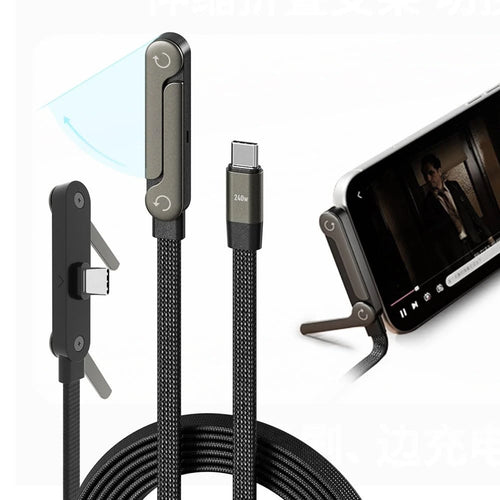 Cable USB C con Soporte y Angulo