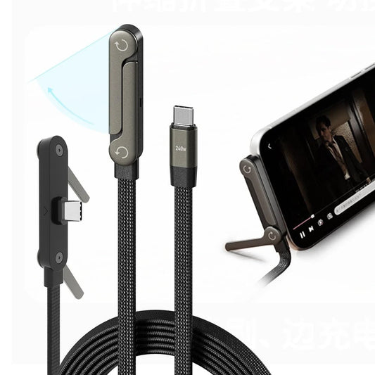 Cable USB C con Soporte y Angulo