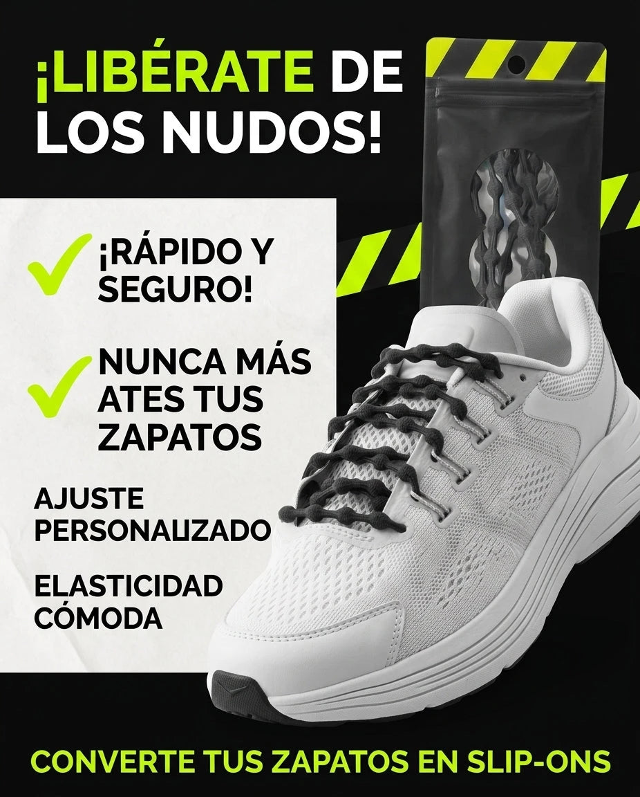 Cordones Elásticos Sin Nudo para Correr