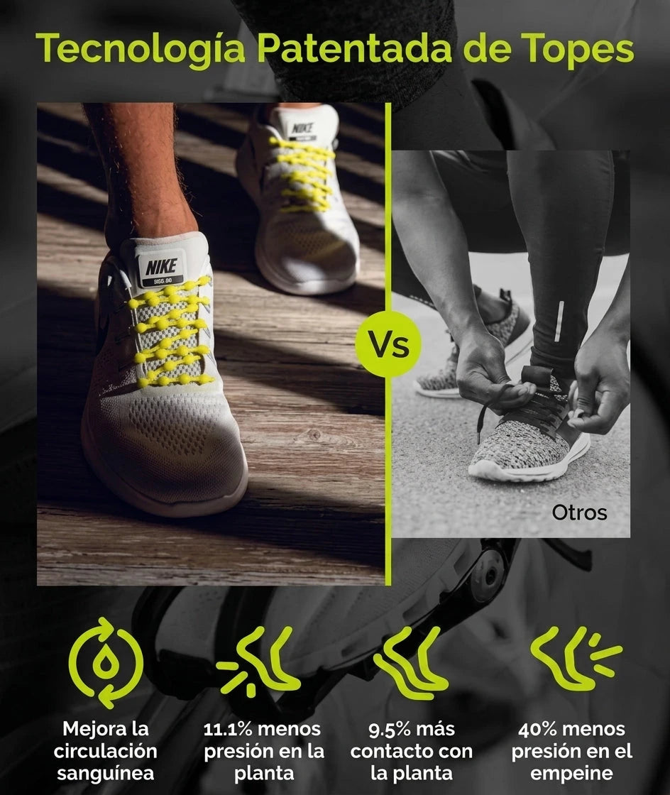 Cordones Elásticos Sin Nudo para Correr