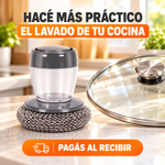 Cepillo Dosificador 3 en 1 para Ollas y Tapas