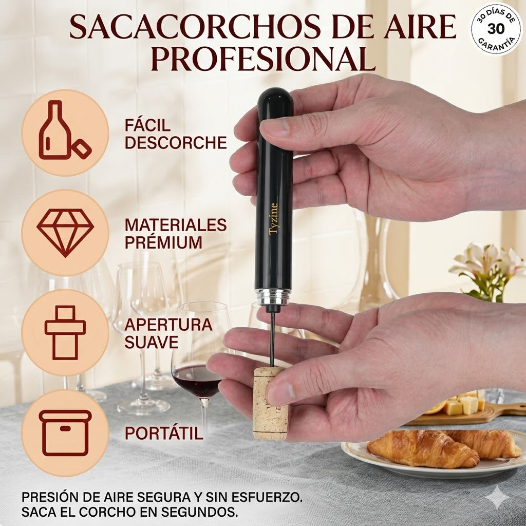 Abrebotellas de aire comprimido