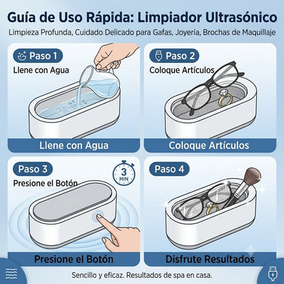 Limpiador ultrasónico para joyas