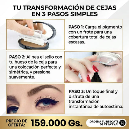 Sello de cejas en polvo