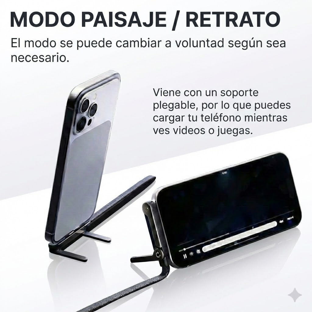 Cable USB C con Soporte y Angulo