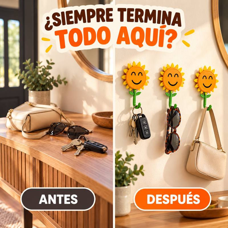 ¿Las llaves, el bolso y la gorra siempre terminan sobre la mesa?