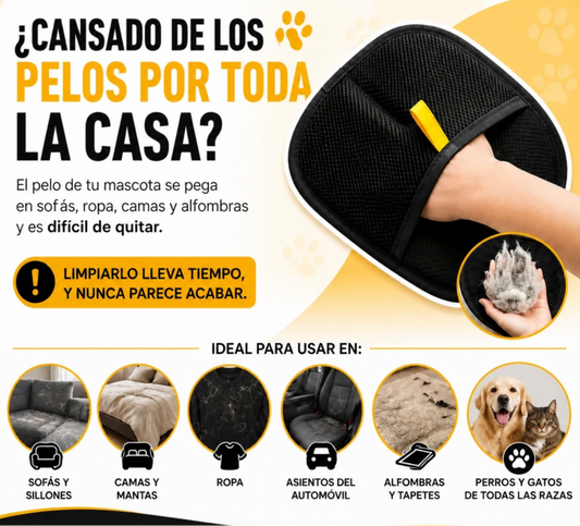 Guante QuitaPelo para Mascotas