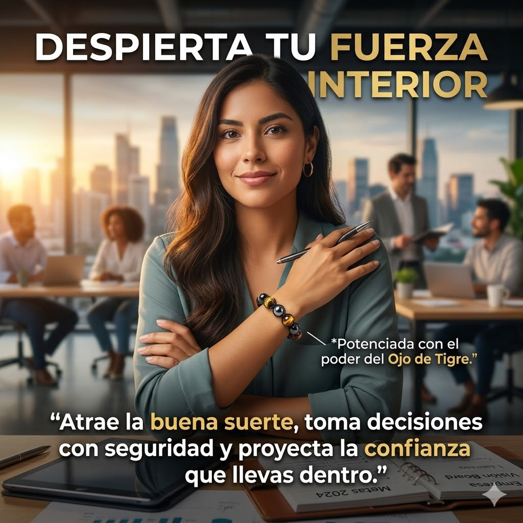 Pulsera de triple protección con piedras naturales