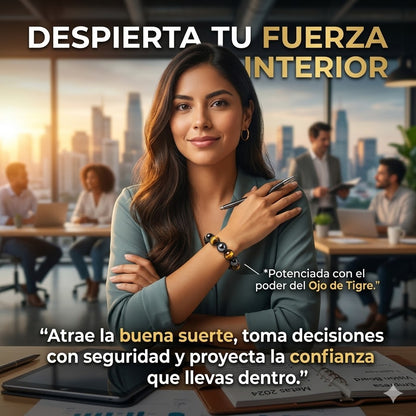 Pulsera de triple protección con piedras naturales