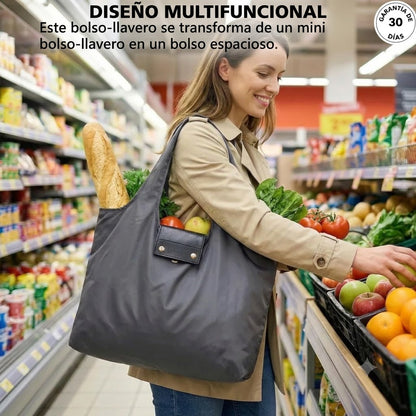 Bolsa de Compra Plegable con Llavero