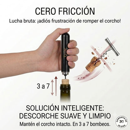 Abrebotellas de aire comprimido