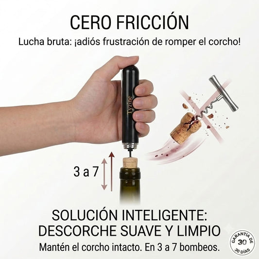 Abrebotellas de aire comprimido