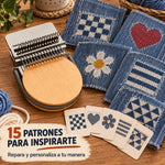 Kit de tejer para zurcido de ropa
