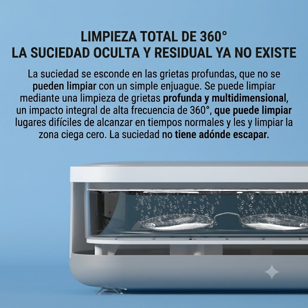 Limpiador ultrasónico para joyas