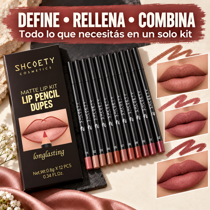 Set de 12 Lápices Delineadores Mate