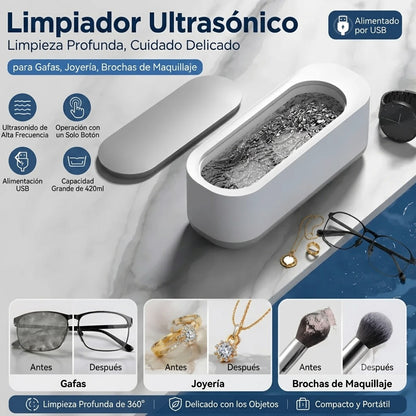 Limpiador ultrasónico para joyas