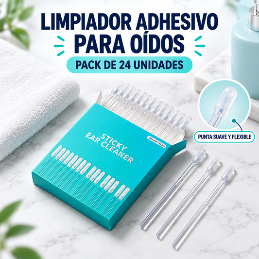 Limpiador Adhesivo para Oídos – Pack de 24
