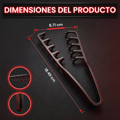 Peine de Textura y volumen de acabado profesional.