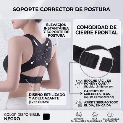 Sostén Corrector Postura NEGRO