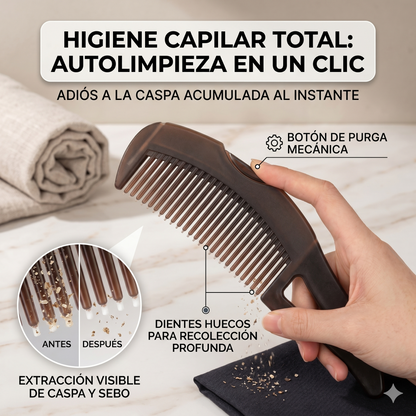 Peine Anticaspa Autolimpiante