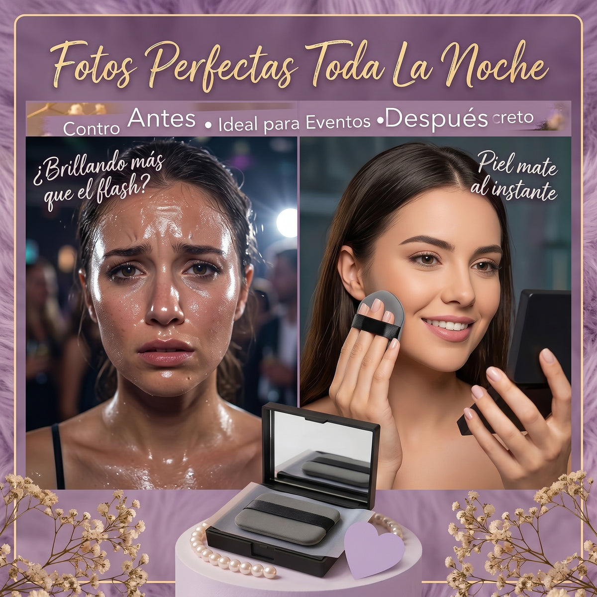Papel Absorbente Facial con Espejo
