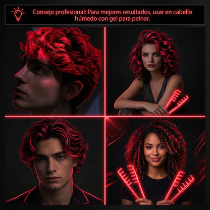 Peine de Textura y volumen de acabado profesional.