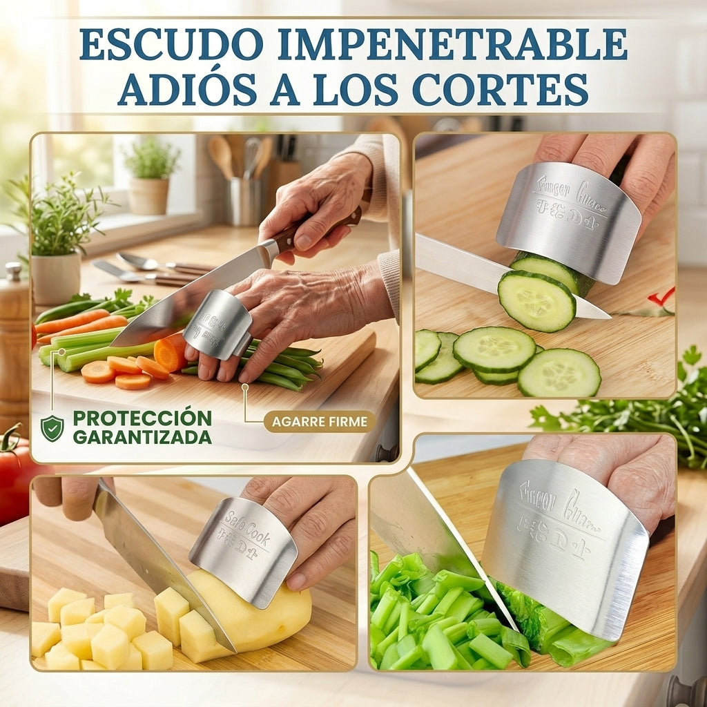Protector de Dedos de Acero Inoxidable para Cocina