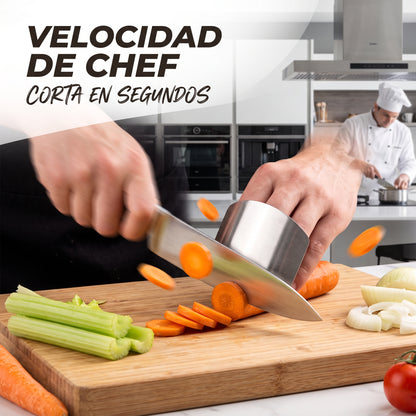 Protector de Dedos de Acero Inoxidable para Cocina