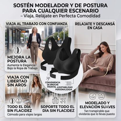 Sostén Corrector Postura NEGRO