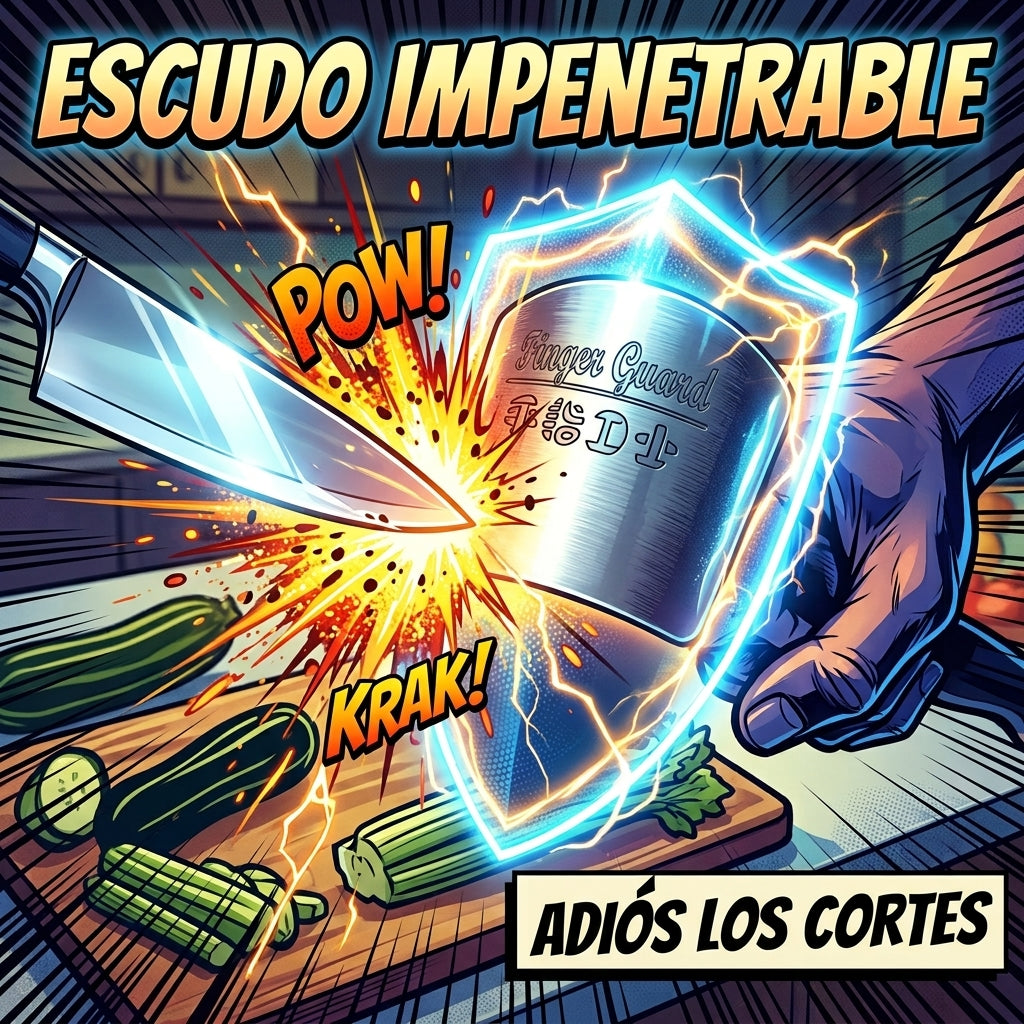 Protector de Dedos de Acero Inoxidable para Cocina