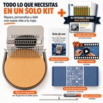 Kit de tejer para zurcido de ropa