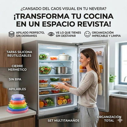 Tapas Elásticas de Silicona – 6 Tamaños