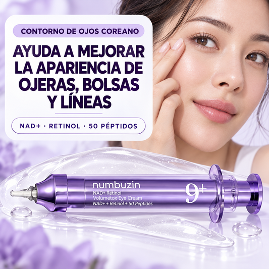 Crema Coreana Nº9 para el Contorno de Ojos | Retinol + NAD+