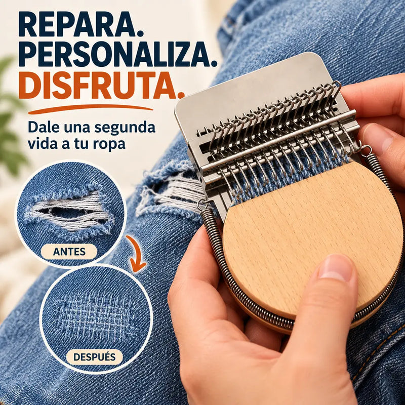 Kit de tejer para zurcido de ropa